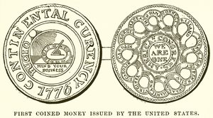 First Coined Money Issued by the United States by English School