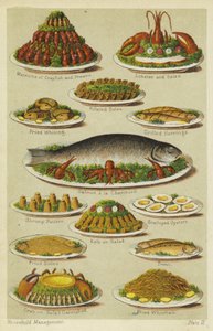 Fish and Seafood Dishes by English School
