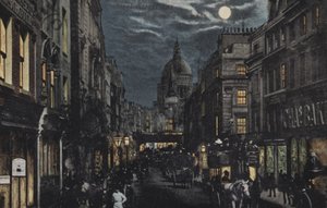 Fleet Street and St Pauls, London by English School