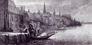 Flight of King James on the Morning of December 11, 1688, from 