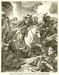 Flight of Monmouth after the Battle of Sedgemoor, 1685 by English School