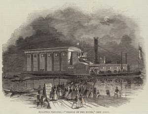 Floating Theatre, "Temple of the Muses," New York by English School