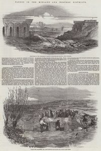 Floods in the Midland and Western Districts by English School