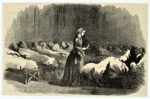 Florence Nightingale in the Barrack Hospital, Scutari, 1855