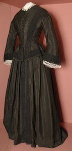 Florence Nightingales black bodice and matching skirt, c.1870 by English School