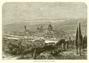 Florence from the Terrace of San Miniato by English School