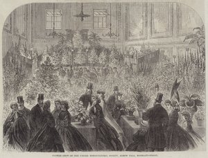 Flower Show of the United Horticultural Society, Albion Hall, Moorgate-Street by English School