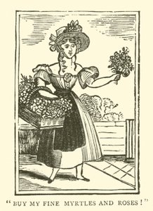 Flower seller by English School