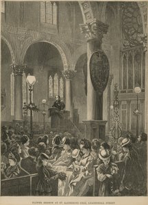 Flower Sermon at St Katherine Cree by English School