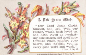 Flowers and religious verse