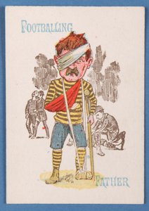 Footballing Father, card from a Happy Families game, c.1890-1900
