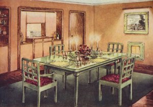 Formal Dining-room by English School