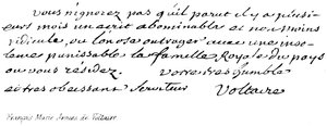 Franscois Marie Arouez de Voltaire