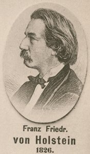 Franz Friedrich von Holstein (engraving) by English School