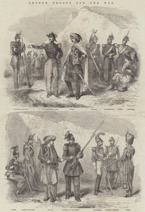 French Troops for the War by English School