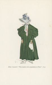 From Gavarnis Psysionomie de la Population de Paris 1832 by English School