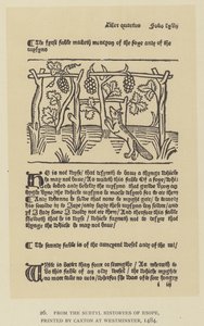 From the Subtyl Historyes of Esope, printed by Caxton at Westminster by English School