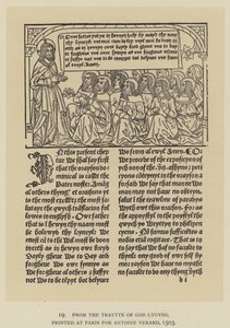 From the Traytte of God Lyuyng, Printed at Paris for Antoine Verard by English School