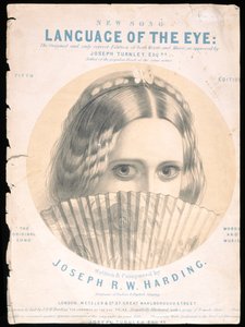 Front Cover of the Score Sheet of The Language of the Eye, Composed by Joseph R. W. Harding by English School