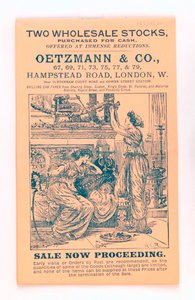Front cover from a Oetzmann & Co. catalogue, c.1885-90 by English School