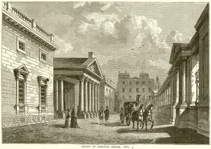Front of Carlton House, 1820 by English School