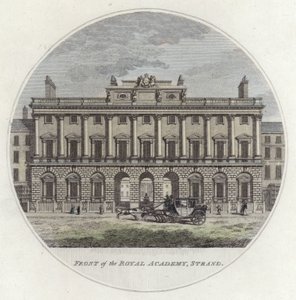 Front of The Royal Academy, Strand, London by English School