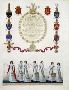 Frontispiece, from "Ceremonial of the Coronation of his Most Sacred Majesty King George the Fourth", by John Whittaker, 1823 by English School