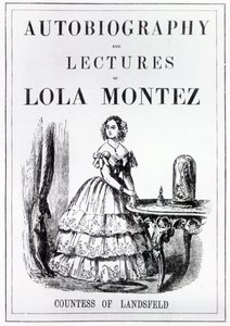 Frontispiece to the Autobiography and Lectures of Lola Montez, Countess of Landsfeld by English School