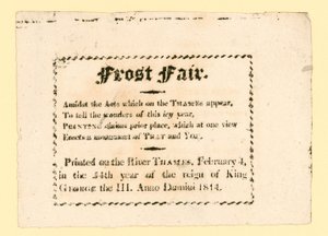 Frost Fair of 1814 by English School