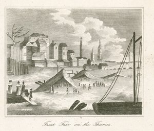 Frost Fair on the Thames by English School