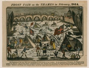 Frost Fair on the Thames, 1814 by English School
