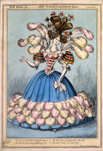 Full Dress for 1828 - Dedicated to the Feathered Race, 1828 by English School