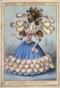Full Dress for 1828. Dedicated to the Feathered Race by English School