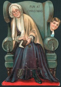 Fun at Christmas, Hiding Behind Chair by English School