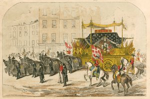 Funeral Car of the Duke of Wellington by English School