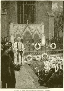 Funeral of Lord Beaconsfield at Hughenden by English School