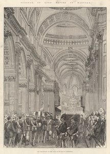 Funeral of Lord Napier of Magdala by English School