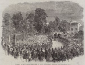 Funeral of Mr Braidwood, the late Chief of the London Fire Brigade, in Abney-Park Cemetery by English School
