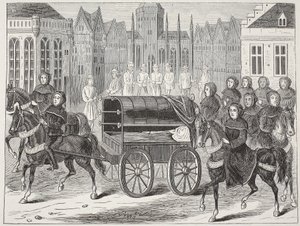 Funeral of Richard II by English School