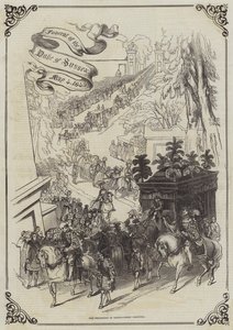 Funeral of the Duke of Sussex, 4 May 1843, the Procession in Kensal-Green Cemetery by English School