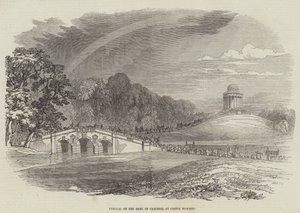 Funeral of the Earl of Carlisle, at Castle Howard by English School