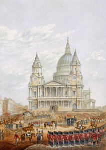 Funeral of the Late Duke of Wellington by English School