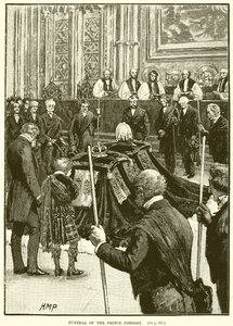 Funeral of the Prince Consort by English School