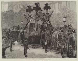 Funeral of the late M Ernest Renan in Paris