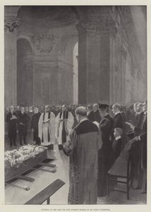 Funeral of the late Sir John Everett Millais in St Paul