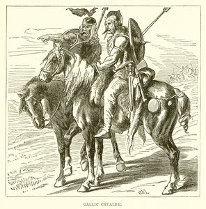 Gallic Cavalry by English School