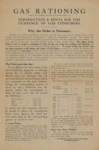 Gas Rationing by English School