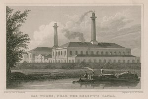 Gas Works near the Regents Canal, London by English School