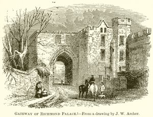 Gateway of Richmond Palace by English School
