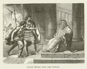 Gauls Burst into the Forum by English School